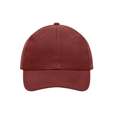 Produktbild von James & Nicholson - 6 Panel Cap heavy Cotton MB091, burgunder-rot, Einheitsgröß