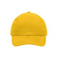 Produktbild von James & Nicholson - 6 Panel Cap heavy Cotton MB091, gold-gelb, Einheitsgröße