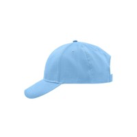 Produktbild von James & Nicholson - 6 Panel Cap gebürstet MB6118, hellblau, Einheitsgröße