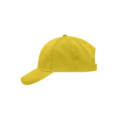 Produktbild von James & Nicholson - 6 Panel Cap gebürstet MB6118, sonnen-gelb, Einheitsgröße