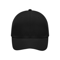 Produktbild von James & Nicholson - 6 Panel Microfaser Cap MB6135, schwarz, Einheitsgröße