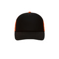Produktbild von James & Nicholson - 5 Panel Retro Mesh Cap MB6550, schwarz/neon-orange, Einheit