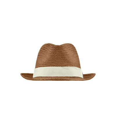 James & Nicholson Sommerhut Urban MB6597, Nougat/weiß, Größe S/M