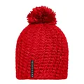 Produktbild von James & Nicholson - Pompon Häkelmütze Uni MB7939, rot, Einheitsgröße