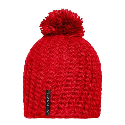 Produktbild von James & Nicholson - Pompon Häkelmütze Uni MB7939, rot, Einheitsgröße