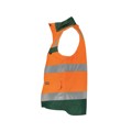 Produktbild von Dassy® - Bilbao Warnschutz Weste, neonorange/flaschengrün, Größe XL