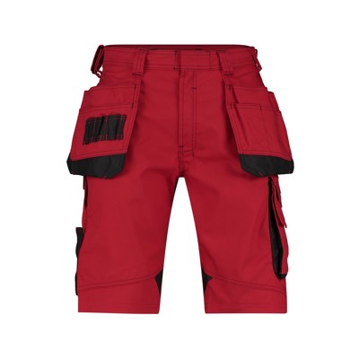 Produktbild von Dassy® - Bionic Arbeitsshorts mit Holstertaschen, rot/schwarz, Schrittlänge Sta