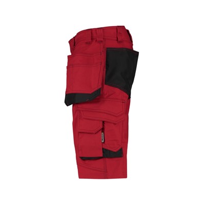 Produktbild von Dassy® - Bionic Arbeitsshorts mit Holstertaschen, rot/schwarz, Schrittlänge Sta