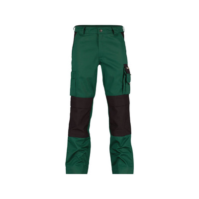 Dassy Boston Zweifarbige Arbeitshose Mit Kniepolstertaschen, Flaschengrün/schwarz, Schrittlänge Standard, Größe 54