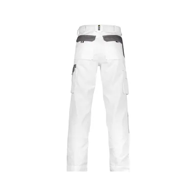 Produktbild von Dassy® - Boston Zweifarbige Arbeitshose mit Kniepolstertaschen, weiß/zementgrau