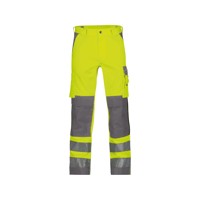 Produktbild von Dassy® - Buffalo Warnschutzhose mit Kniepolstertaschen, neongelb/zementgrau, Sc