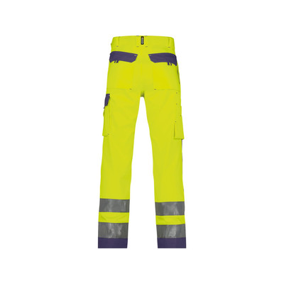 Produktbild von Dassy® - Buffalo Warnschutzhose mit Kniepolstertaschen, neongelb/dunkelblau, Sc