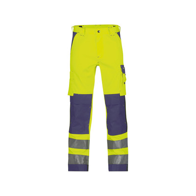 Produktbild von Dassy® - Buffalo Warnschutzhose mit Kniepolstertaschen, neongelb/dunkelblau, Sc
