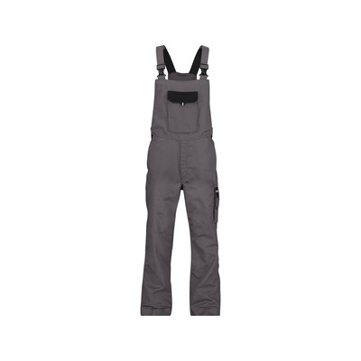 Dassy Calais Zweifarbige Arbeitslatzhose, Zementgrau/schwarz, Schrittlänge Standard, Größe 52