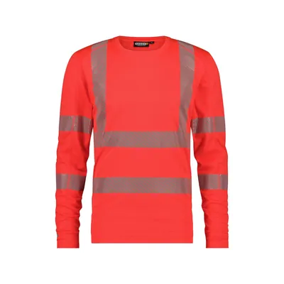 Produktbild von Dassy® - Carterville Warnschutz UV-T-Shirt mit langen Ärmeln, neonrot, Größe M