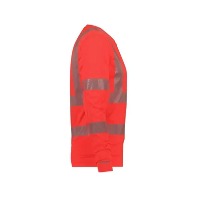 Produktbild von Dassy® - Carterville Warnschutz UV-T-Shirt mit langen Ärmeln, neonrot, Größe M