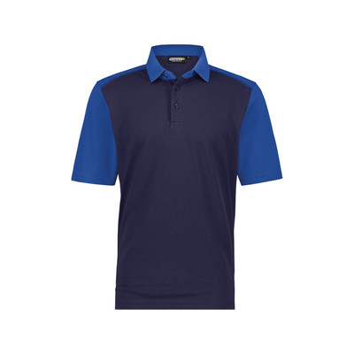 Dassy Cesar Zweifarbiges Poloshirt, Dunkelblau/kornblau, Größe M