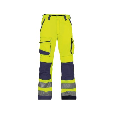 Produktbild von Dassy® - Chicago Warnschutzhose mit Kniepolstertaschen, neongelb/dunkelblau, Sc