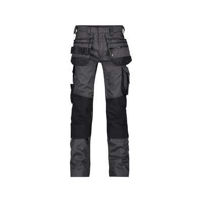 Dassy Flux Arbeitshose Mit Stretch, Holstertaschen Und Kniepolstertaschen, Anthrazit/schwarz, Schrittlänge Standard, Größe 62