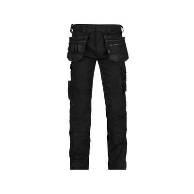 Dassy Flux Arbeitshose Mit Stretch, Holstertaschen Und Kniepolstertaschen, Schwarz, Schrittlänge Standard, Größe 67