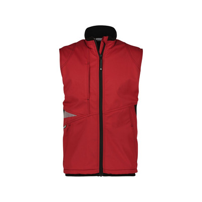 Dassy Fusion Softshell-Weste, Rot/schwarz, Größe M