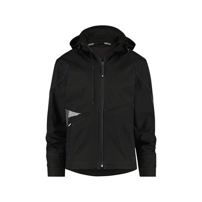 Dassy Gravity Softshell-Jacke, Schwarz/anthrazit, Größe S