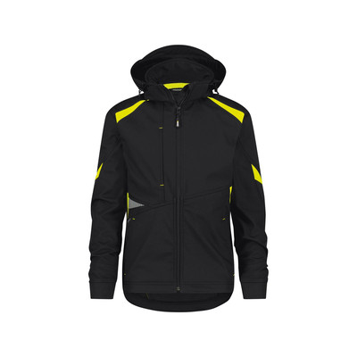 Dassy Logix - Kalama Jacke, Schwarz/warngelb, Größe Xl