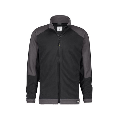Dassy Kazan Zweifarbige Fleecejacke, Schwarz/zementgrau, Größe Xs