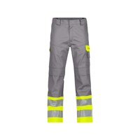 Produktbild von Dassy® - Lenox Multinorm Warnschutzhose mit Kniepolstertaschen, grafitgrau/neon