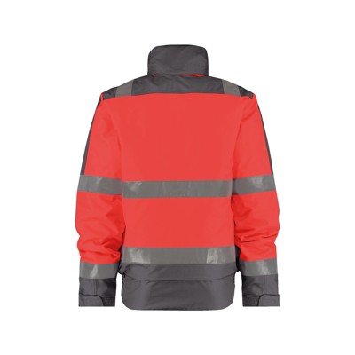 Produktbild von Dassy® - Lima Warnschutz Winterjacke, Größe 4XL, NEONROT/ZEMENTGRAU