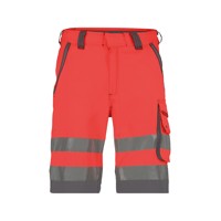 Produktbild von Dassy® - Lucca Warnschutz-Shorts, neonrot/zementgrau, Schrittlänge Standard, Gr