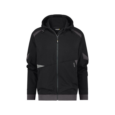 Dassy Lunax Kapuzensweatshirt, Schwarz/anthrazitgrau, Größe M