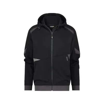 Produktbild von Dassy® - Lunax Kapuzensweatshirt, schwarz/anthrazitgrau, Größe L