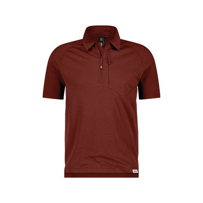 Dassy Madidi Poloshirt Mit Reißverschluss, Gebranntes Ziegelrot, Größe L