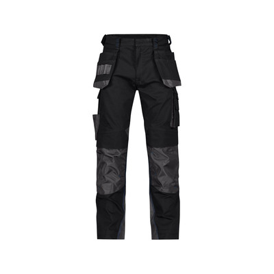 Dassy Magnetic Arbeitshose Mit Holstertaschen Und Kniepolstertaschen, Schwarz/anthrazit, Schrittlänge Standard, Größe 67