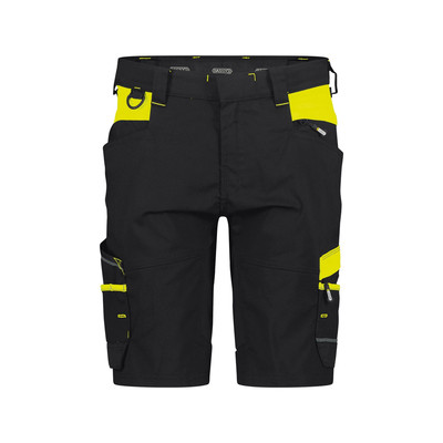 Dassy Logix - Manila Arbeitsshort Für Frauen, Schwarz/warngelb, Größe 52