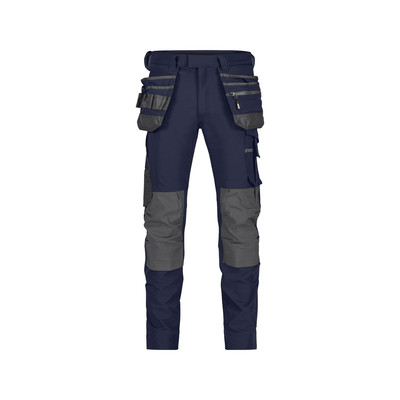 Dassy D-Fx Flex Matrix Stretch-Arbeitshose Mit Holstertaschen Und Kniepolstertaschen, Nachtblau/anthrazit, Größe 48