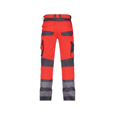 Produktbild von Dassy® - Minnesota Stretch-Warnschutzbundhose, Größe 58, NEONROT/ZEMENTGRAU