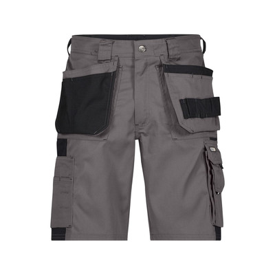 Dassy Monza Zweifarbige Arbeitsshorts Mit Holstertaschen, Zementgrau/schwarz, Schrittlänge Standard, Größe 58