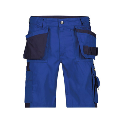 Dassy Monza Zweifarbige Arbeitsshorts Mit Holstertaschen, Kornblau/dunkelblau, Schrittlänge Standard, Größe 42