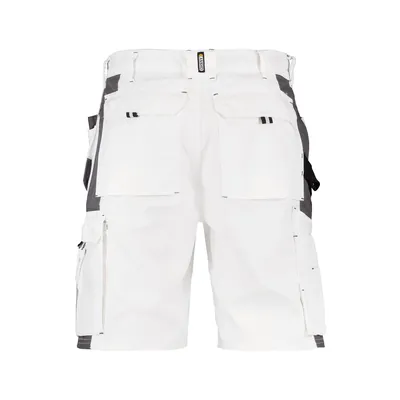 Produktbild von Dassy® - Monza Zweifarbige Arbeitsshorts mit Holstertaschen, weiß/zementgrau, S