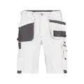 Produktbild von Dassy® - Monza Zweifarbige Arbeitsshorts mit Holstertaschen, weiß/zementgrau, S