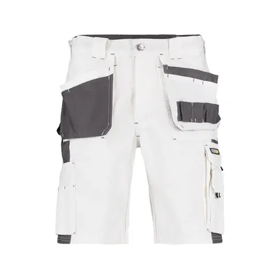 Produktbild von Dassy® - Monza Zweifarbige Arbeitsshorts mit Holstertaschen, weiß/zementgrau, S