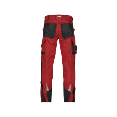 Produktbild von Dassy® - Nova Arbeitshose mit Kniepolstertaschen, rot/schwarz, Schrittlänge Sta