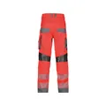 Produktbild von Dassy® - Odessa Sommer Warnschutzhose mit Kniepolstertaschen, neonrot/zementgra