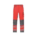 Produktbild von Dassy® - Odessa Sommer Warnschutzhose mit Kniepolstertaschen, neonrot/zementgra