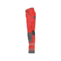 Produktbild von Dassy® - Odessa Sommer Warnschutzhose mit Kniepolstertaschen, neonrot/zementgra