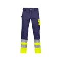 Produktbild von Dassy® - Omaha Warnschutzhose, dunkelblau/neongelb, Schrittlänge Plus, Größe 58