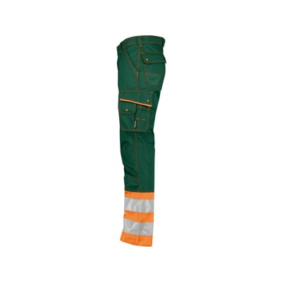 Produktbild von Dassy® - Phoenix Warnschutzhose, flaschengrün/neonorange, Schrittlänge Standard