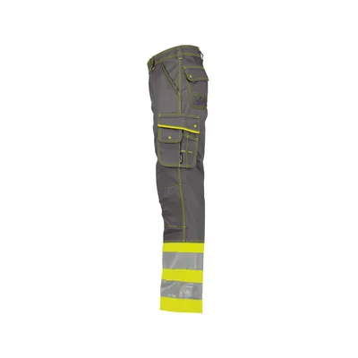 Produktbild von Dassy® - Phoenix Warnschutzhose, zementgrau/neongelb, Schrittlänge Standard, Gr